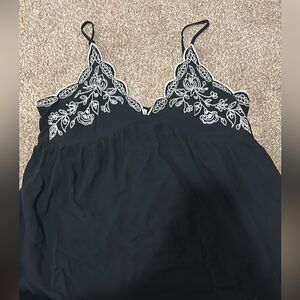 Black flowy top